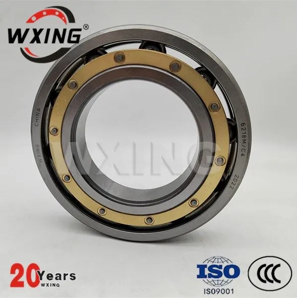 真ちゅう製ケージ付き6218M/C4深溝玉軸受