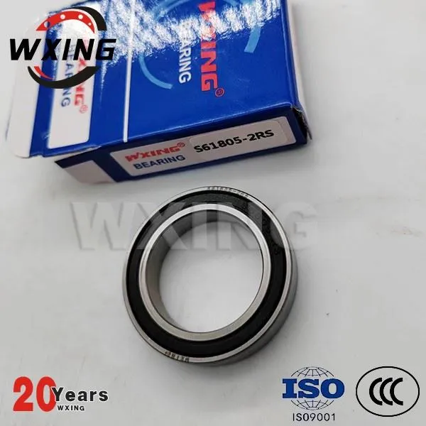 S61805 2RS ステンレス鋼深溝玉軸受
